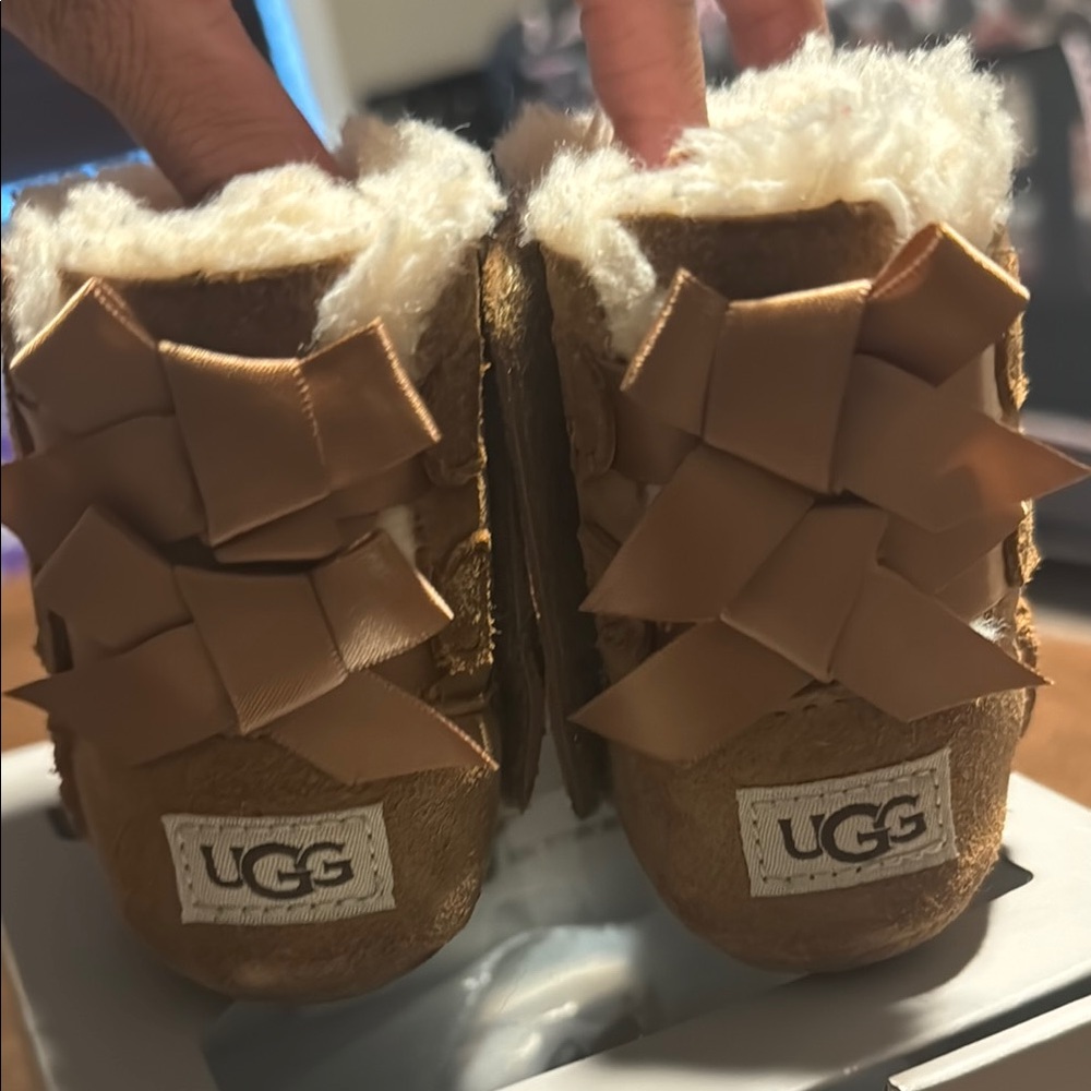 UGG Brown bailey bow baby